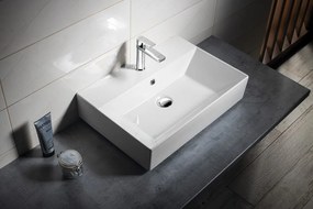 Aqualine Aqualine, Keramické umývadlo 60x42cm, na dosku, 10SF50060