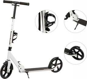Bauerkraft Skladacia mestská kolobežka pre deti a mládež, 200 mm kolesá, hliník, držiak na fľašu