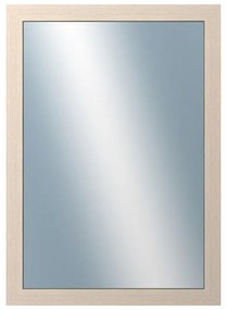 DANTIK - Zrkadlo v rámu, rozmer s rámom 50x70 cm z lišty 4020 biela prederaná (2766)