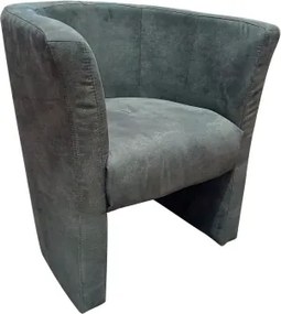 Kreslo Mini, tmavo šedá látka%