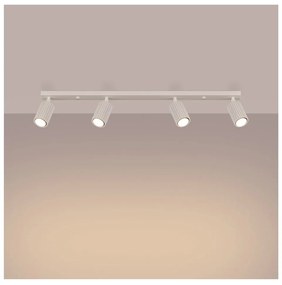 Krémovobiele bodové svietidlo 6,5x81 cm Gleam – Sollux