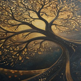 Obraz – Strom so zlatou aurou (150x105 cm)