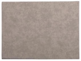 Sivé prestieranie z imitácie kože ZicZac Troja Rectangle, 33 x 45 cm