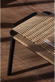 Čierna/v prírodnej farbe lavica Klupa – Gazzda