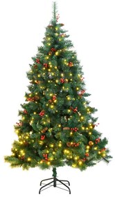 Umelý výklopný vianočný stromček s 300 LED 240 cm 3210212