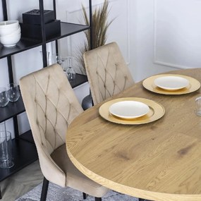 PROXIMA.store - Čalúnená jedálenská stolička CORK FARBA: béžová