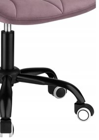 Ergonomická kancelárska otočná stolička – zamat Tmavomodrá