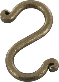 Mosadzný antik závesný háčik Terrié S - 2,5*5 cm