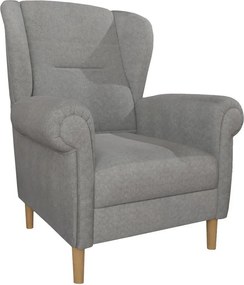 Svetlosivé kreslo ušiak Swan – Ropez