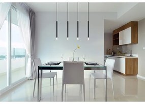 Globo 15629-4 - Luster na lanku BLAKE 4xG9/4W/230V čierna