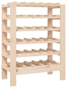vidaXL Stojan na víno 61,5x30x82 cm masívna borovica-