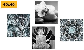 Set obrazov kompozícia Feng Shui prvkov