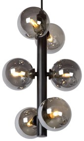 Toolight, závesné svietidlo Modern 6xG9 APP1163-6CP, čierna matná, OSW-04692