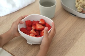 Jedálenská sada silikónová 4-dielna Sage Green