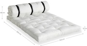 Tmavosivá rozkladacia pohovka vhodná do exteriéru Karup Design Design OUT™ Buckle Up Dark Grey