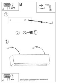 Sollux Lighting Nástenné keramické svietidlo VEGA sivé