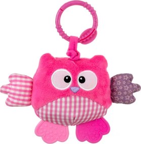 Závesná plyšová hračka Cutie owl 2881 ružová