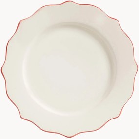 Ručne maľovaný plytký tanier Scalloped