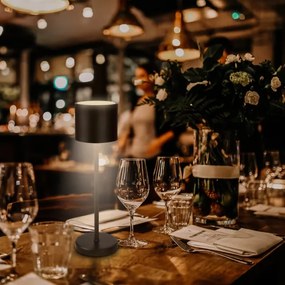 Briloner 7521015 - stmievateľná LED stolná lampa SIGO 2,5W/5V IP44 2600 mAh čierna