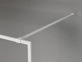 Mexen, Mexen Kioto-XF sprchová stena s rámom 70 x 202 cm, grafit 10 mm, biela - 800-070-104-20-40-X