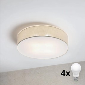 Brilagi - LED stropné svietidlo SIRIJA 4xE27/60W/230V pr. 60 cm krémové