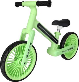KIK Trike Fix Glow detský bežecký bicykel s RGB LED, neónovo zelený