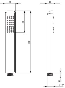 Deante Hiacynt, podomietková sprchová zostava s pákovou batériou + BOX, biela, BXYZAQHM
