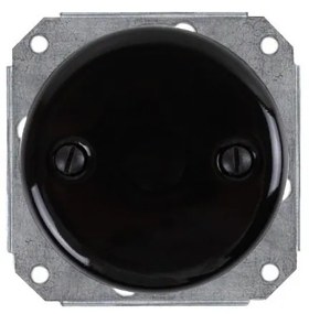 Elhard Keramická záslepka Retro Keramik, čierna KV3064B