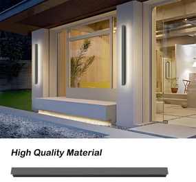 Brilagi - LED vonkajšie nástenné svietidlo LINEAR LED/22W/230V 4000K IP65 antracit