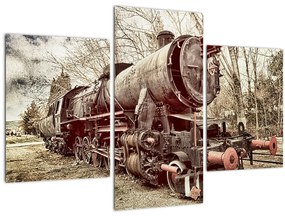 Historický obraz lokomotívy (90x60 cm)
