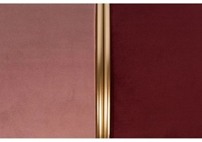 Červený/ružový zamatový taburet Bubbly – White Label