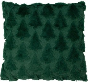Zelený vankúš so vzorom vianočného stromčeka Christmas Tree – 45*45*10 cm