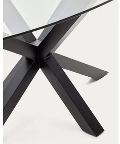 Jedálenský stôl so sklenenou doskou 100x200 cm Argo – Kave Home