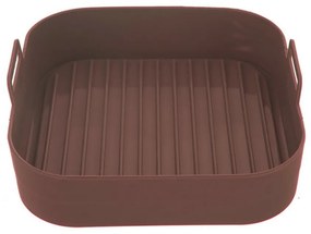Orion Silikónová forma do teplovzdušnej fritézy hnedá, 17,5 x 17,5 cm