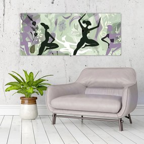 Obraz - Ilustrácie tanečníc (120x50 cm)