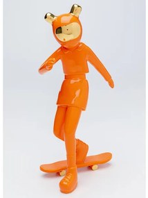 Figurine Skating Astronaut dekorácia oranžová 33 cm