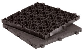 Multy Home Gumová dlaždica ARISTA Wood 30 x 30 cm, hnedá