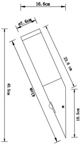 GLOBO 3157S - Vonkajšie svietidlo DACIA 1xE27/60W/230V IP44