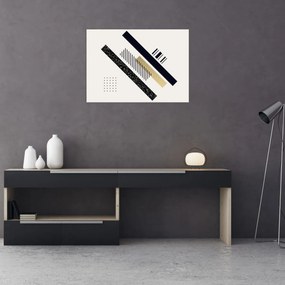 Sklenený obraz - Geometrické tvary N⁰5 (70x50 cm)
