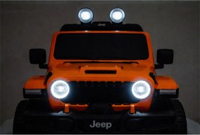 LEAN CARS Elektrické autíčko Jeep Rubicon 4x4 DK-JWR556 4x200W 24V oranžové