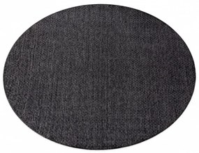 Kusový koberec Decra čierny kruh 120cm