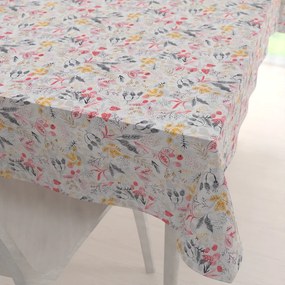 Biante Dekoračný obdĺžnikový obrus PML-087 Červeno-oranžové lístky 120x140 cm