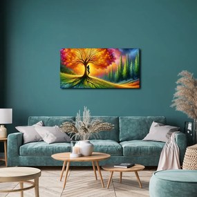 Obraz tanec svetla okolo stromu života