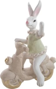 Veľkonočná dekorácia FIG 157C zajac na motorke