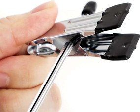 Sada 4-úrovňových kovových vešiakov na nohavice 3 ks