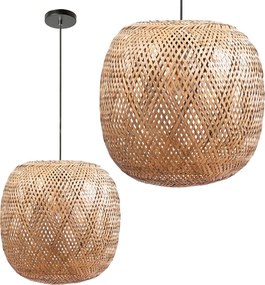 Toolight Rea, STROPNÉ ZÁVESNÉ SVIETIDLO BOHO NATURAL APP1326-1CP, OSW-05368