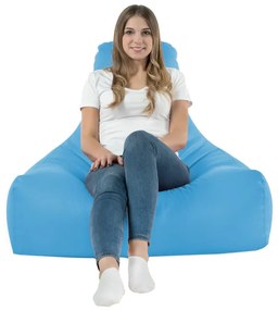 Kreslo Bali ekokoža svetlomodré