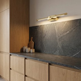 Toolight Toolight, LED nástenné svietidlo 40cm, 13W, 4000K, 1000lm, APP1889-1W, zlatá lesklá, OSW-66044