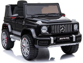 LEAN TOYS Elektrické autíčko Mercedes Benz G 63 AMG - lakované - čierne