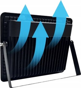 LED Vonkajší reflektor LED/100W/230V 4500K IP65 čierny